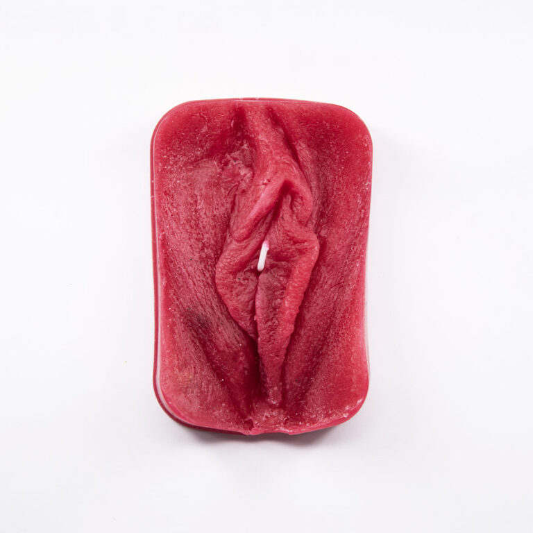 Vulva Abdruck Kerze